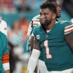 Tua Tagovailoa suffers third concussion of NFL career in Dolphins loss