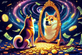 DOGECOIN STARING INTO THE MIRROR