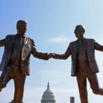 Reinstallation of Trump and Epstein statues was denied after removal from the National Mall