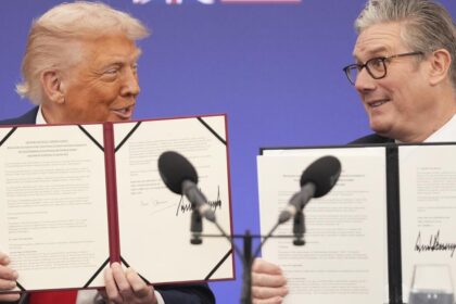 Trump and Starmer Sign Tech Deale before holding the Hulks in Tarffs and War