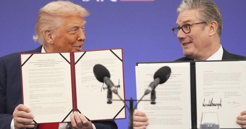 Trump and Starmer Sign Tech Deale before holding the Hulks in Tarffs and War