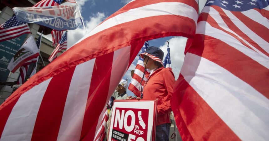 Governors of Red California, Blue California, or both? A re-zone of battle raises that question