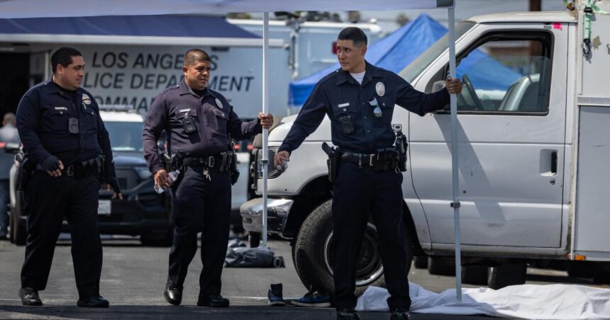 LAPD dips in a police shooting in 2024, but officers are already firing more this year