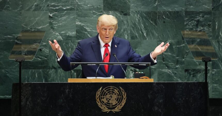Trump calls climate change "the biggest fraudulent job ever" in a UN speech