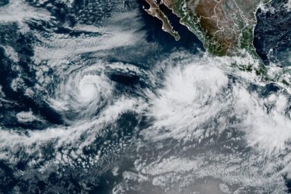 Tropical Storm Priscilla forms in the Pacific Ocean off the coast of Mexico