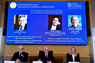 Nobel Prize in Economics awarded to three researchers who explained economic growth through innovation