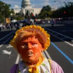 'No Kings' protests against Trump bring street party atmosphere to cities across the US