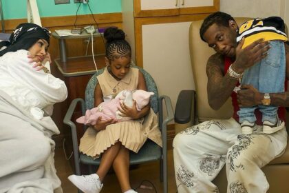 Cardi B with Offset and their childrren