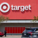 Target entrance with cars