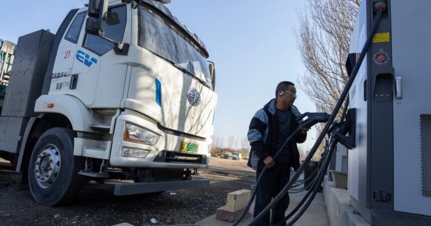 China's diesel trucks are transitioning to electric vehicles. It could change global LNG and diesel demand