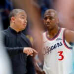 Chris Paul is "resting in peace" after leaving the Clippers. Tyronn Lue says their feud is 'not real'