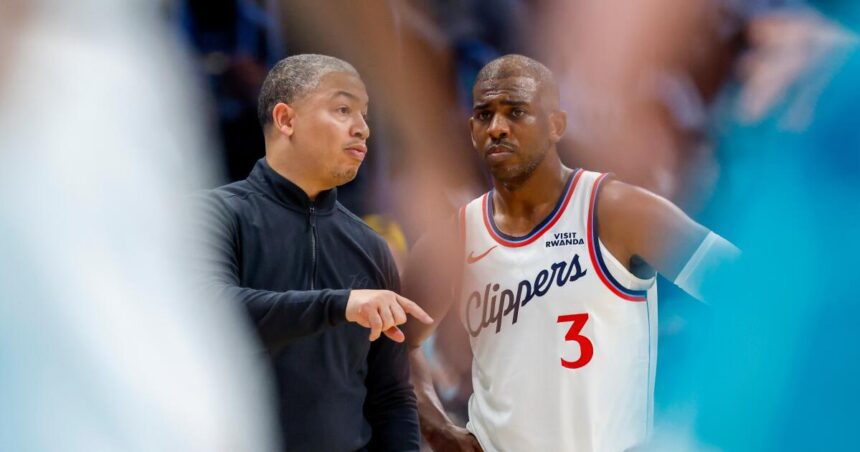 Chris Paul is "resting in peace" after leaving the Clippers. Tyronn Lue says their feud is 'not real'